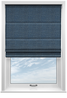 Jakarta, Blue Agate - Twist&Fit Roman Blind